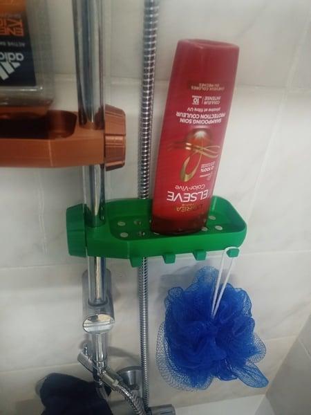 support de douche shampoing savon