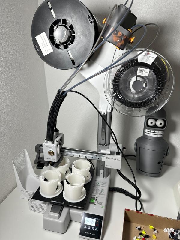 A1 MINI AMS 10mm SHORTER TOP MOUNT RISER / PRINTABLE ON A1 MINI