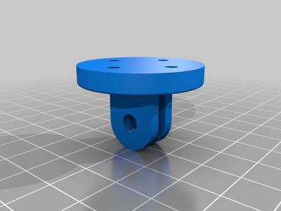 Garmin/Wahoo Quarter-Turn Mount to 2 Prong GoPro Adapter