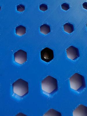 Set of 3 hole size gauges circle hex rectangle