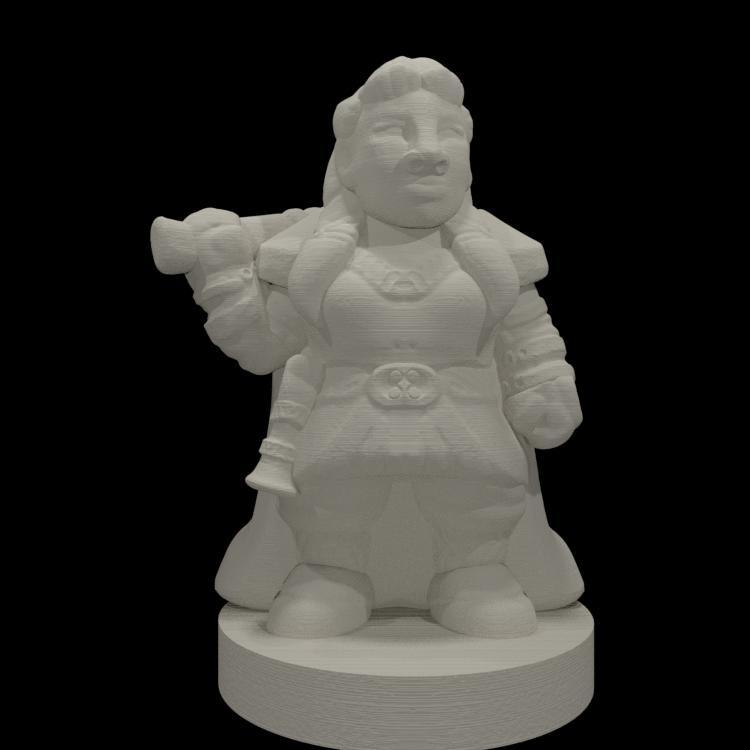 Dwarfclan War Hero (18mm scale)