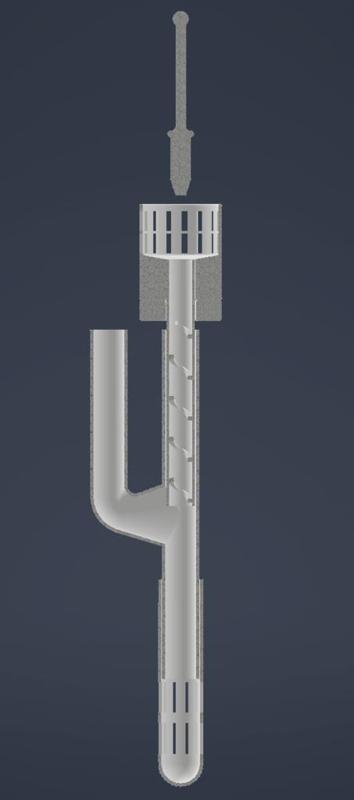 Pipa de entrada para acuario (con skimmer)