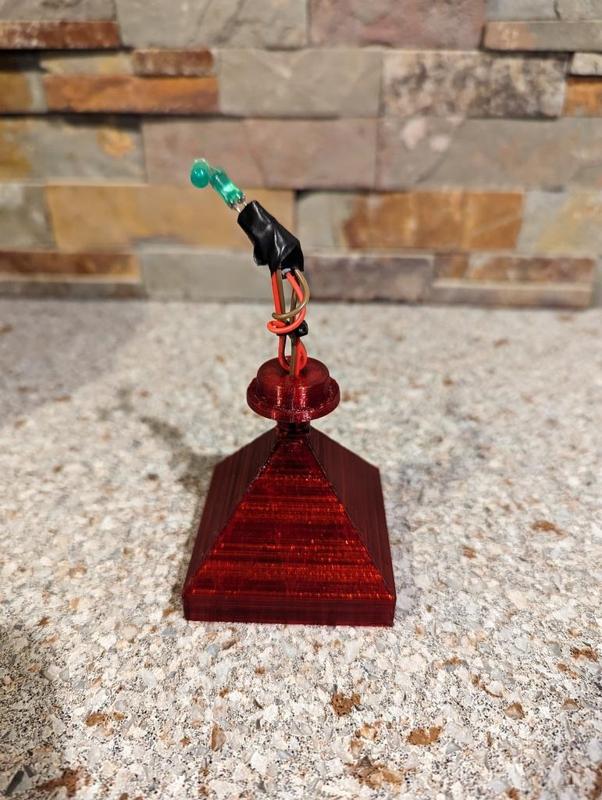 Pyramid Base with LED for Borg Cube