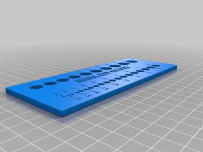 Drill sizer