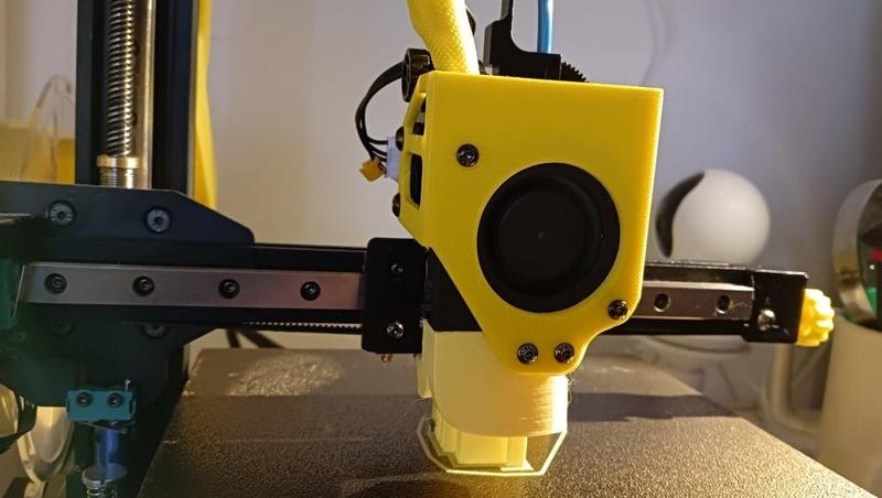 Kingroon KP3S dual port blower duct