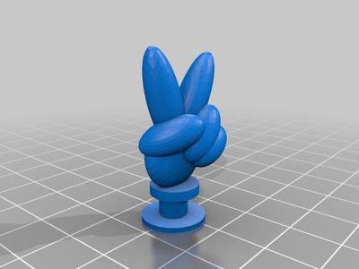 Peace croc charm