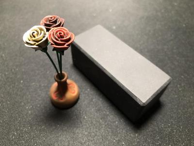 roses in a vase miniature