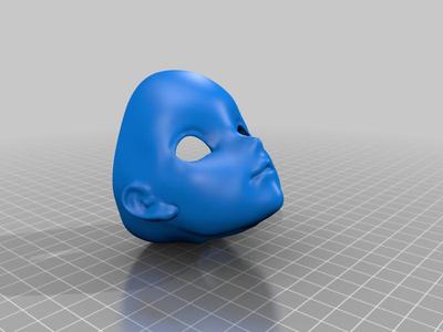 crying BJD head