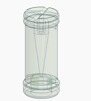 Cyclone baffle for Tuxing 032 compressor