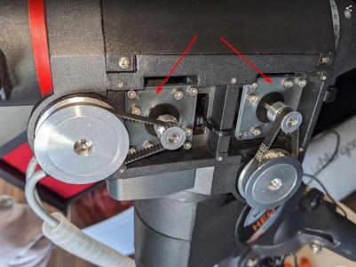 Motor Mounting-Plate for NEMA14 in old HEQ5-Mount