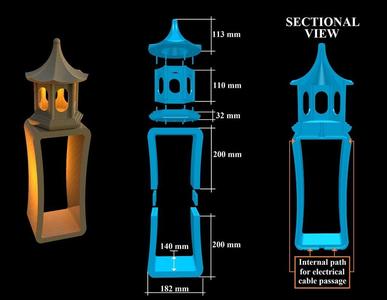 Japanese style lantern 1