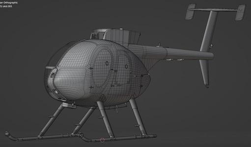 MD500 Helicopter for Blender