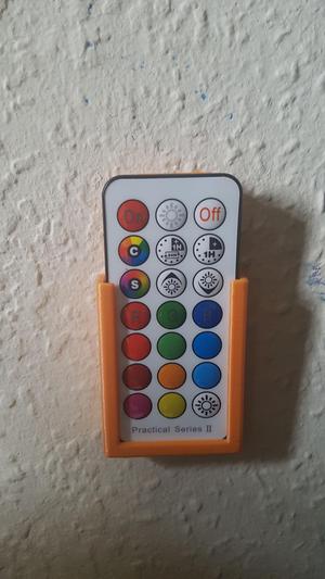 Remote holder for colour changing bulb
