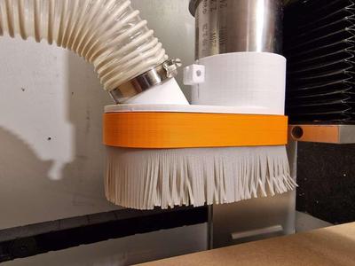 Narrow dust boot for chinese 80mm spindle CNC and 50mm hose connection