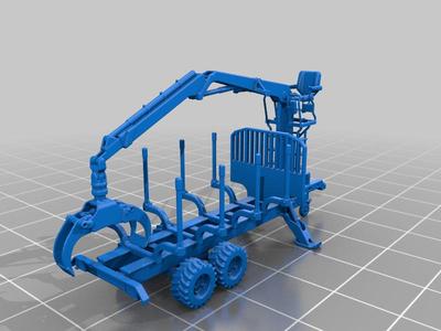 N Scale log loader