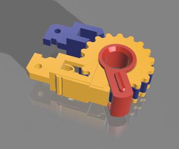 Ratchet Joint with Lock Print-in-place
