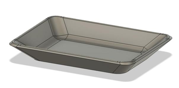 Magnetic tray for screws and bolts