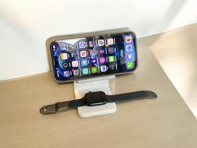 iPhone and Apple Watch charging stand — MagSafe