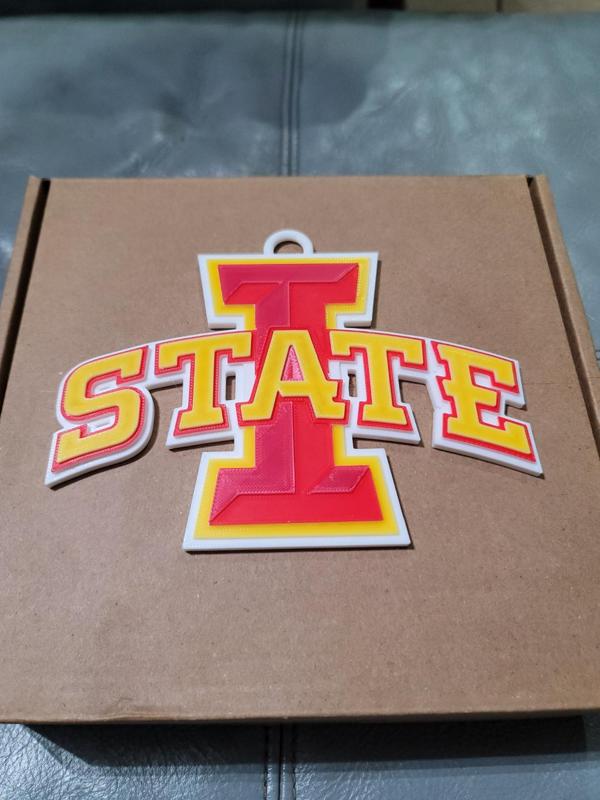 IOWA STATE 3D Logo 180mm series