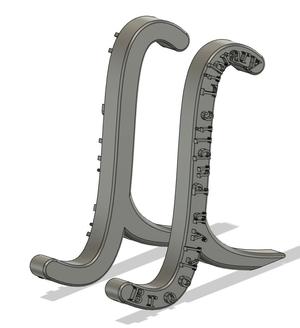Book Display Stand (distance customizable)   (BPL)
