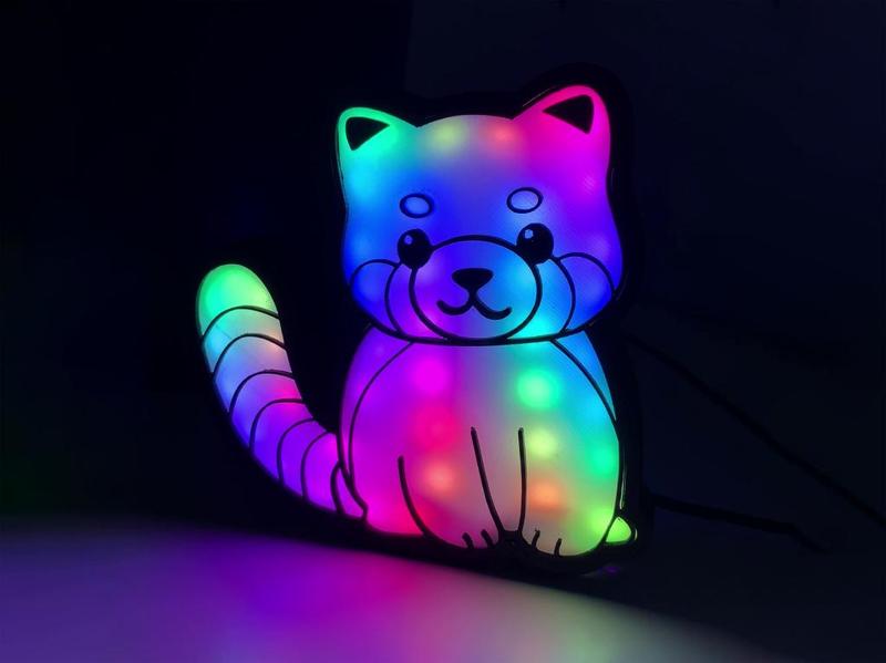 Red Panda Night Light