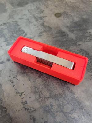 Horizontal Thickness Gauge Holder - Gridfinity