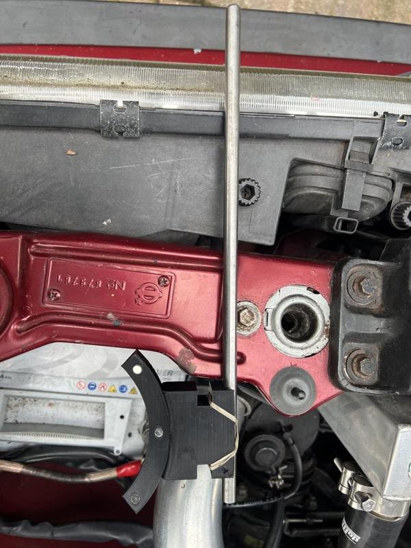 Volvo B230 redblock pulley alignment tool