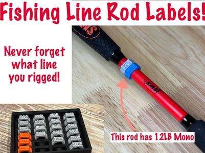 Fishing Line Rod Labels