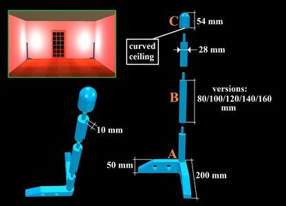 Corner LED strip lamp