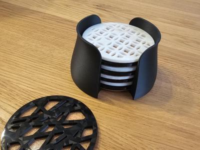 Holder for drink coasters