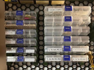 Wall-mounted box holders for honeycomb HSW panel