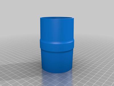 2.5" Dust Collection - M-M Coupler (2.25""-2.3125" OD w/ Taper)