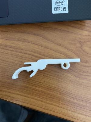 Whistle and bottle opener for key ring 