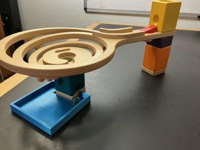 Marble catch basin for Hape marble run