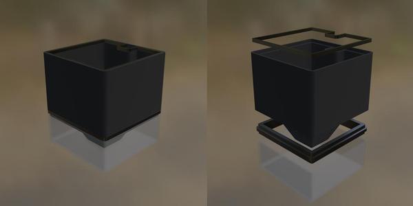 Minimalist Square Self Watering Planter