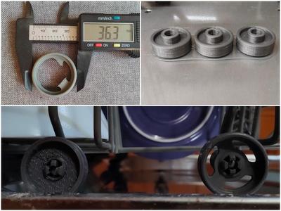 Zelmer dishwasher bottom basket wheels replacement