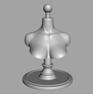 1/6 female half bust base stand