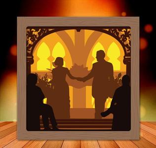 Mr and Mrs Wedding light box 6