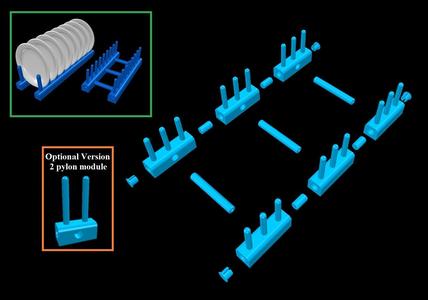 Dish drainer for table VERS2