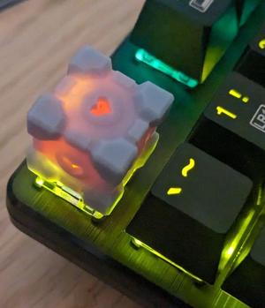 Companion cube keycap