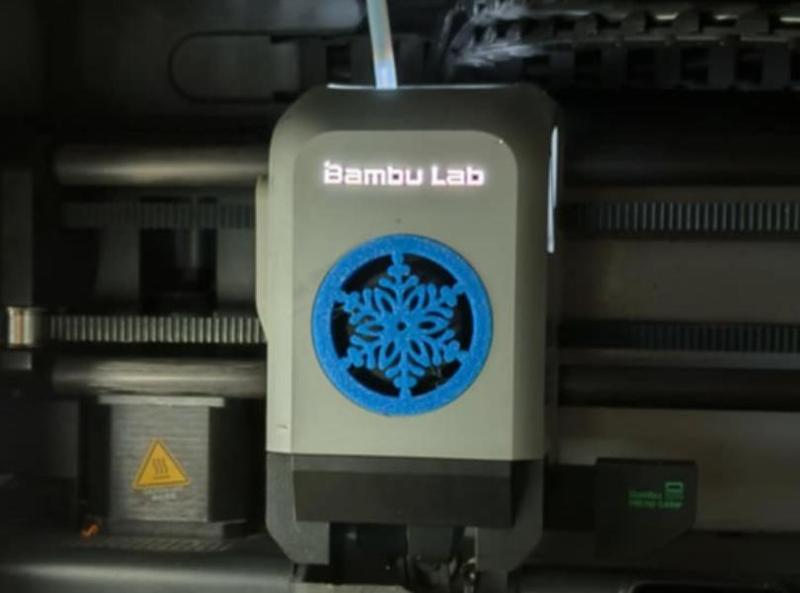 X1C/P1S/P1P Fan Cover - snowflake