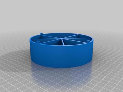 Seven Part Bait Container
