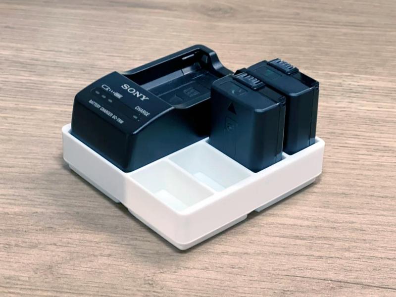 Gridfinity Sony NP-FW50 Battery and Charger bin