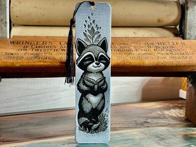 Reading Raccoon Bookmark