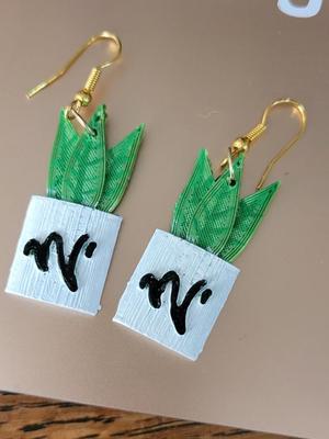 plant earrings