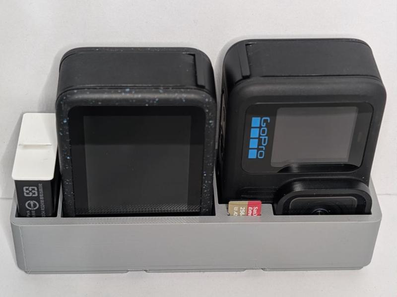 Gridfinity Dual GoPro Bin