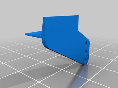 RC plane with movable control surfaces in solidworks