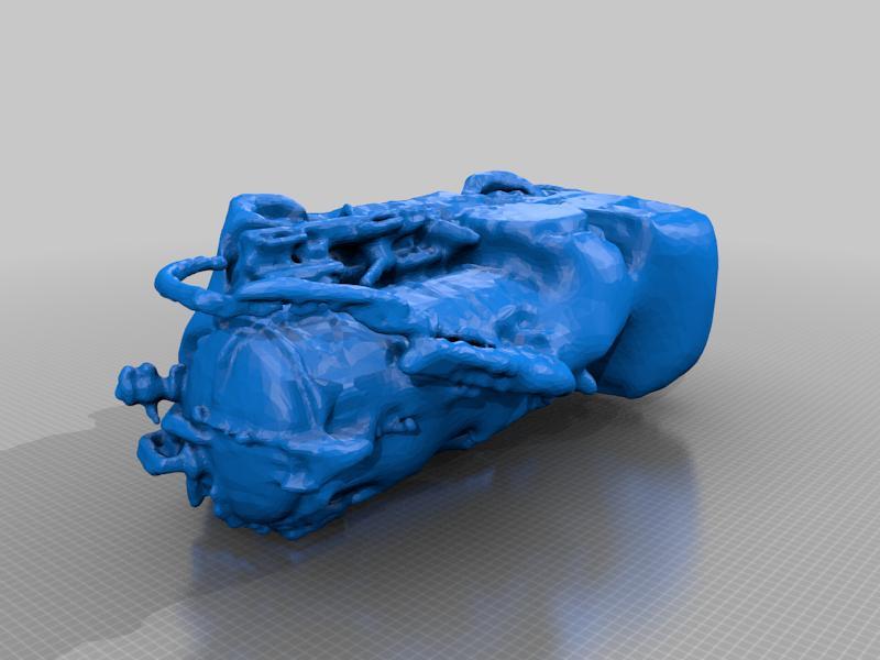 water pumping car for drainage 3d scan