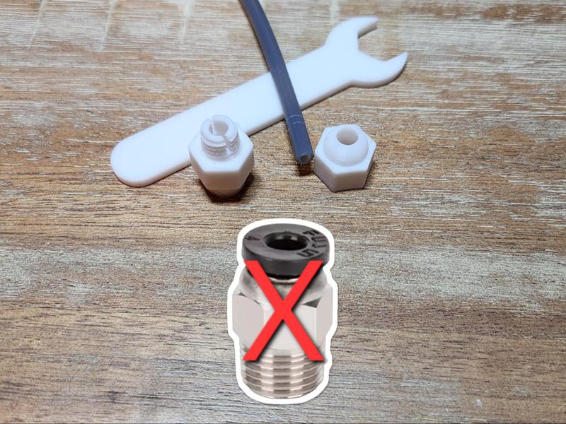 PC4-M10 PTFE Tube Connector Replacement