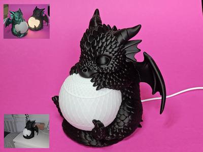 Sleeping Baby Dragon Night Light